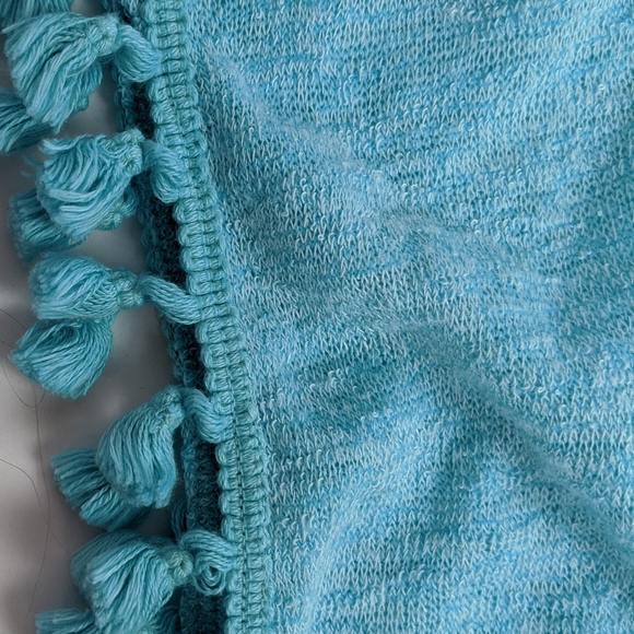 💋BLUE Saks fifth avenue unique boho top - Picture 2 of 5